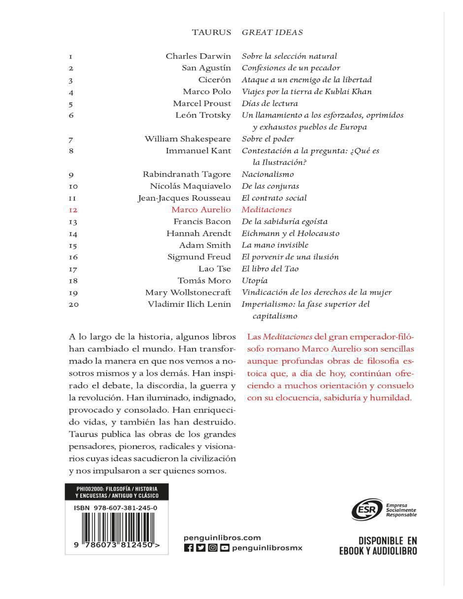 Libro Meditaciones autor marco aurelio de Marco Aurelio 2