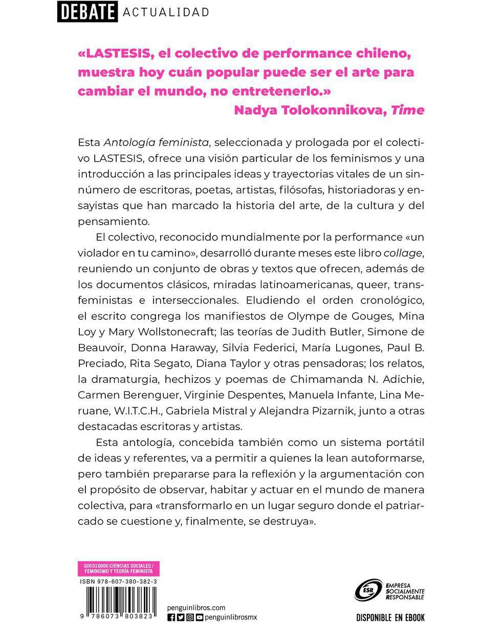 Libro La tesis antología de textos feministas de Las tesis 2
