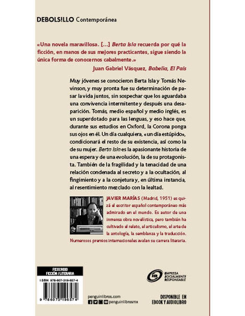 Libro Berta Islas de Marías Javier 2