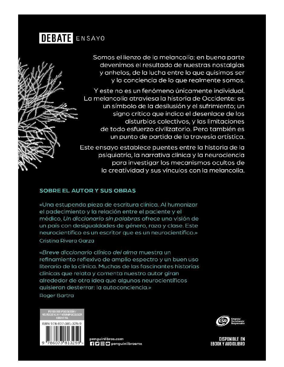 Libro La melancolía creativa jesus de Ramirez Bermudez 2