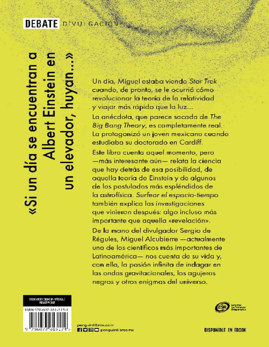 Libro Surfear el espacio-tiempo de Alcubierre, Miguel 2
