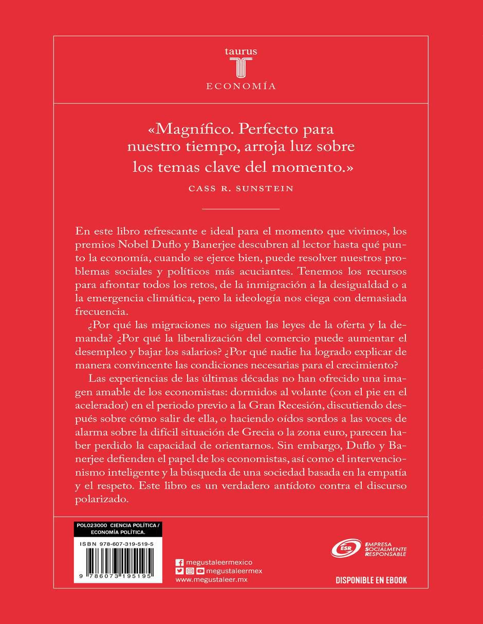 Libro Buena economía para tiempos difíciles de Abhijit Banerjee/ Esther Duflo 2