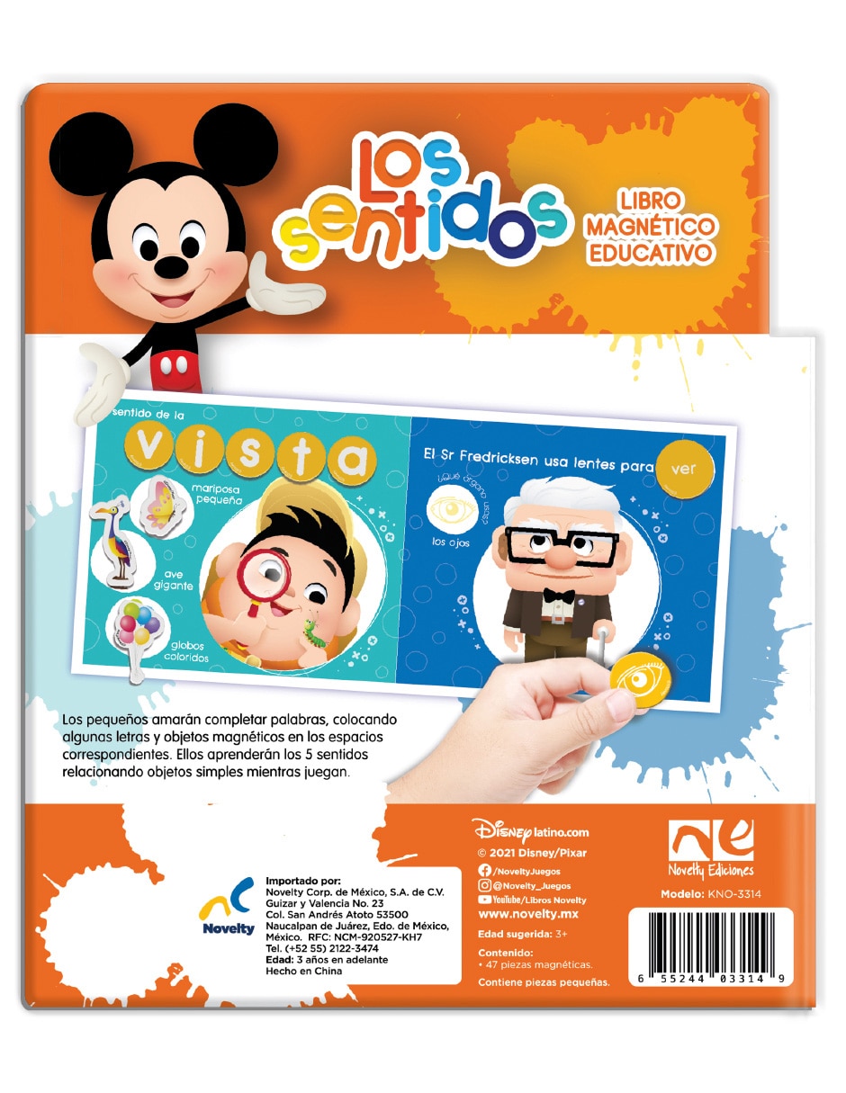 Mini Libro Magnético Disney Los Sentidos de 2