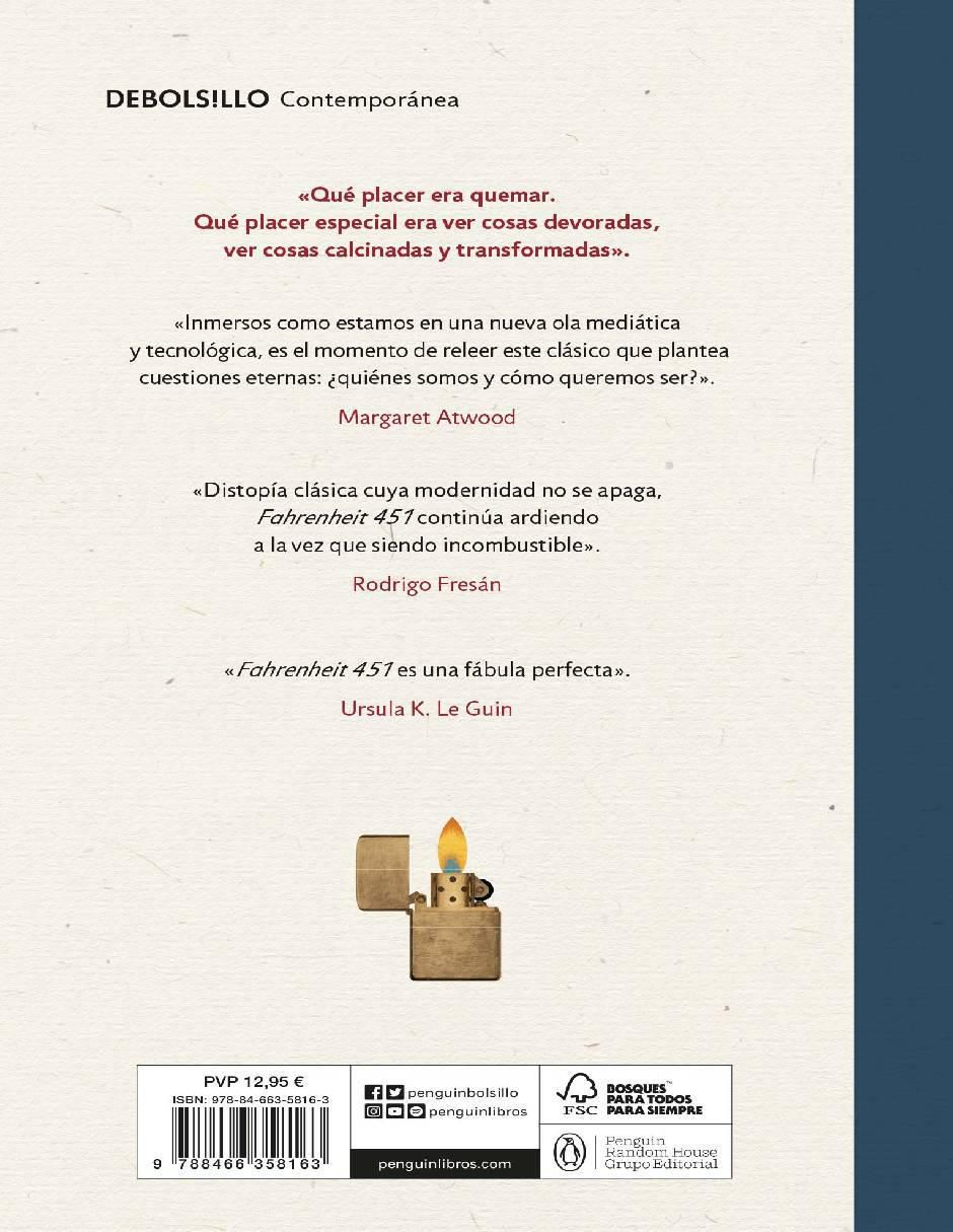 Libro Fahrenheit 451 de Bradbury, Ray 3