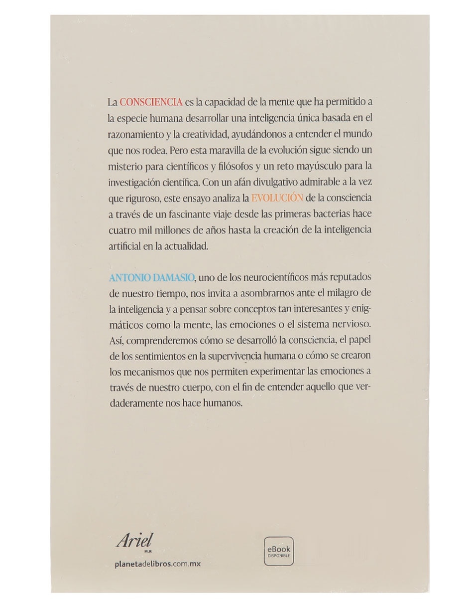 Libro Sentir y saber de Antonio Damasio 2