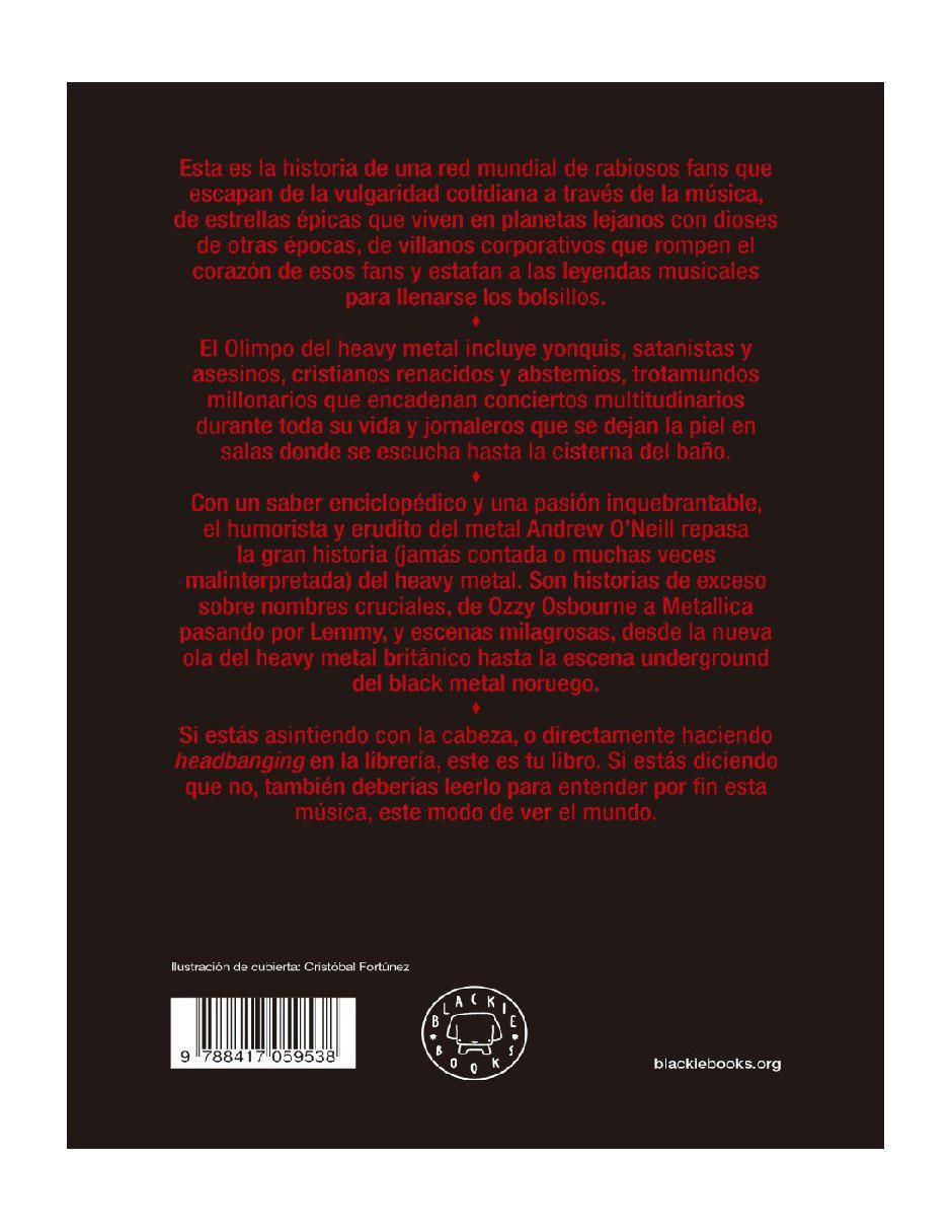 Libro La historia del Heavy Metal de Andrew O´Neil 3