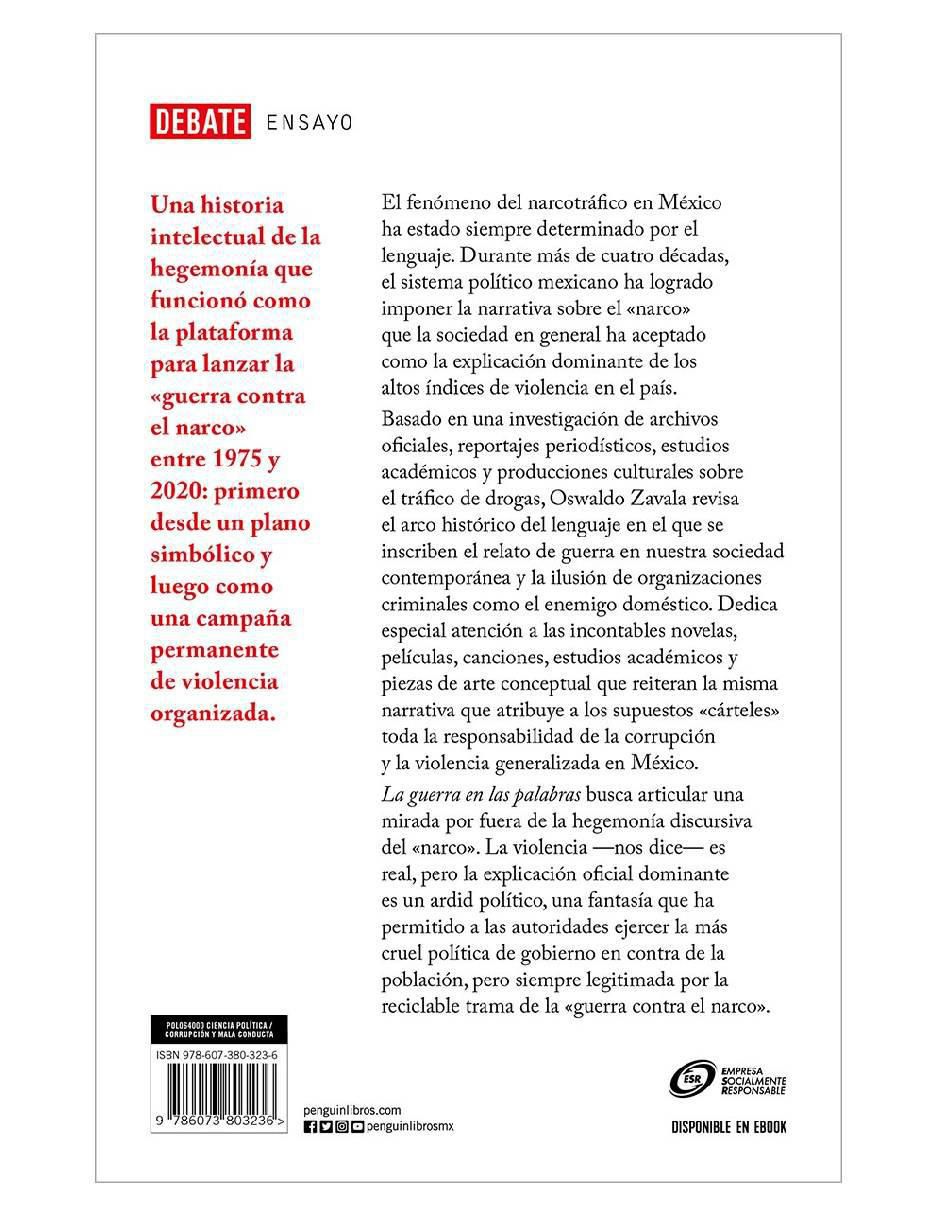 Libro La guerra en las palabras de Oswaldo Zavala 2