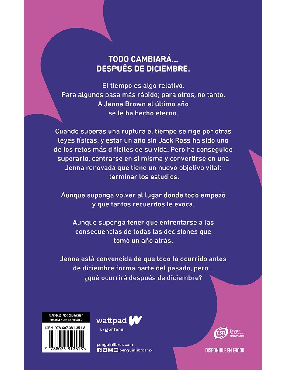Libro Después de Diciembre (antes de diciembre 2) de Joana Marcús 2