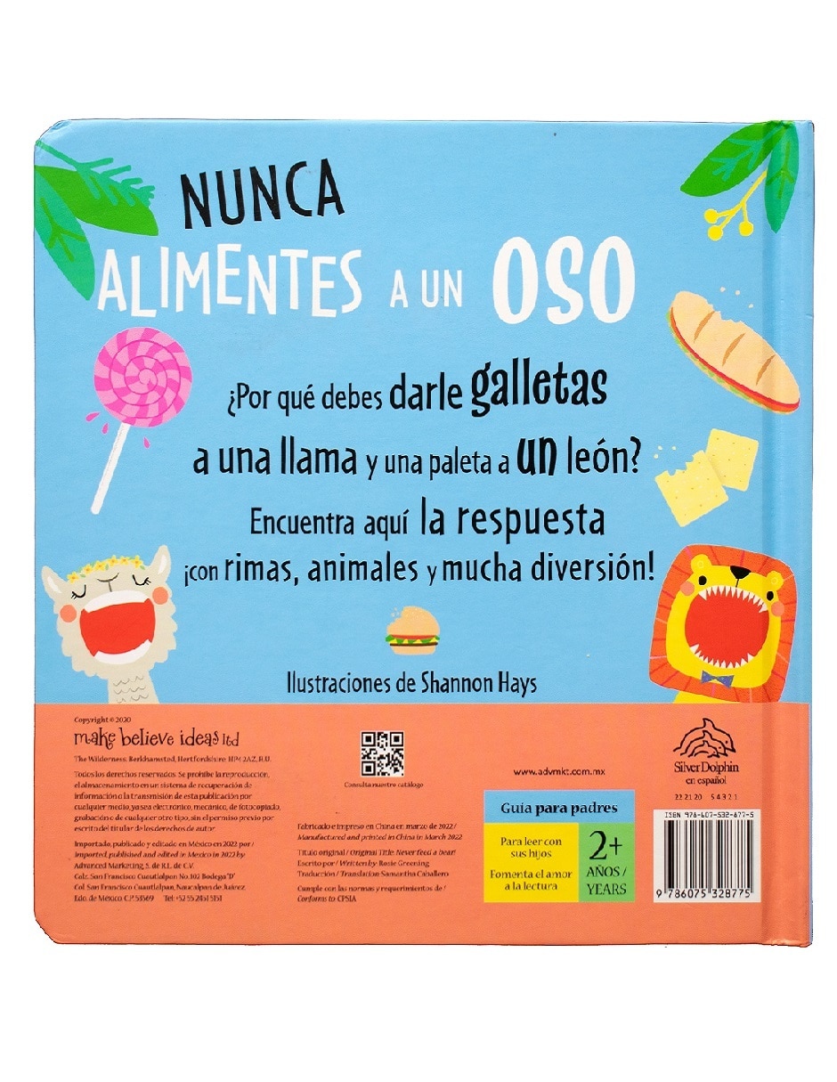 Libro Nunca alimentes a un oso: ¿te atreves a darme de comer? de Varios 2