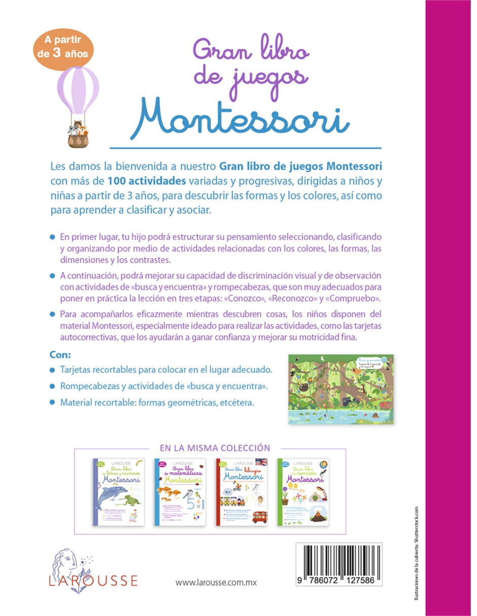 Gran libro Montessori de Juegos - Hachette Livre