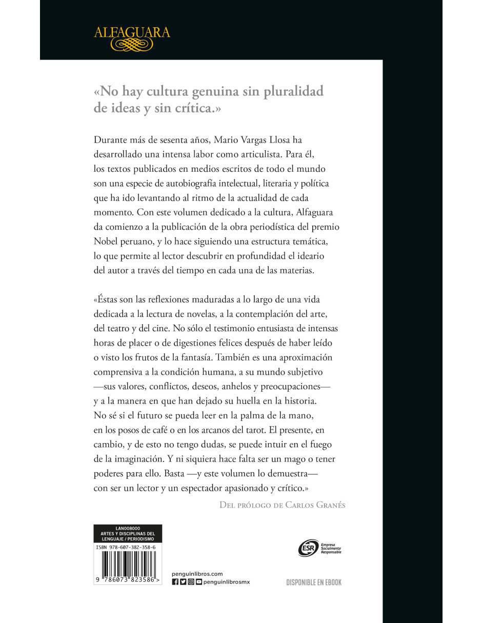 Libro El fuego de la imaginación de Mario Vargas LLosa 2