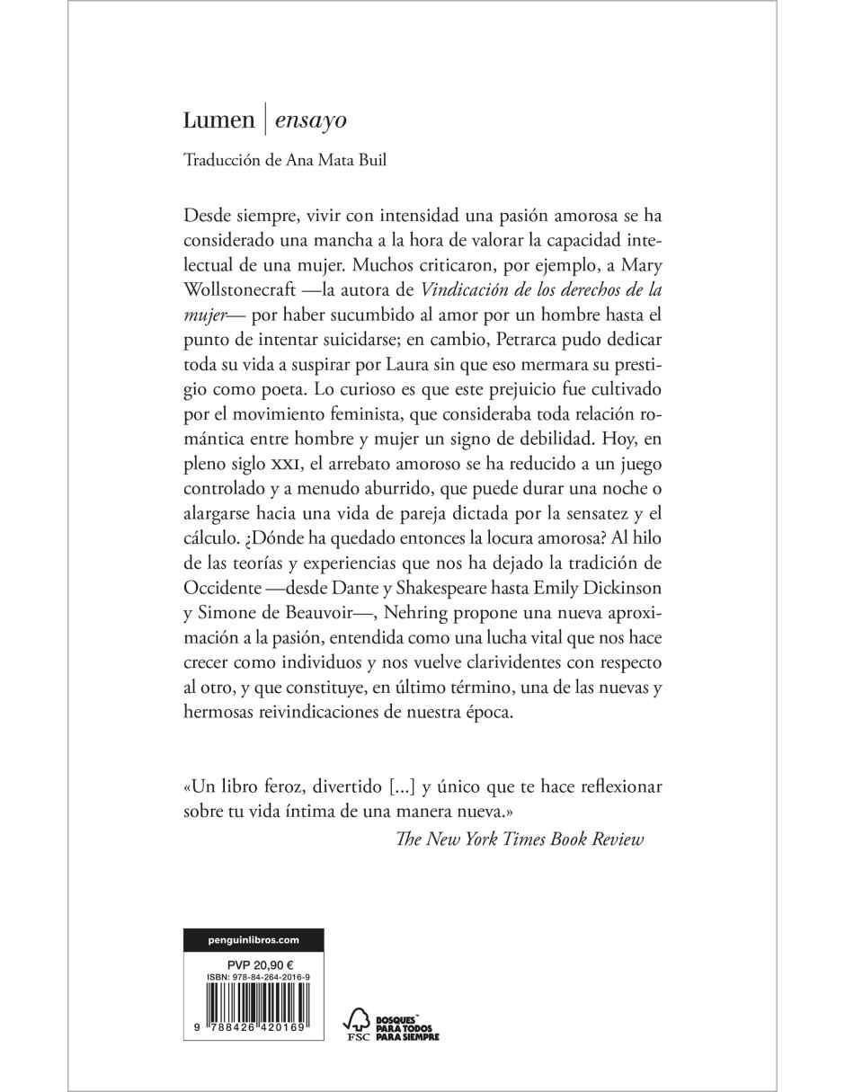 Libro A favor del amor de Cristina Nehring 2