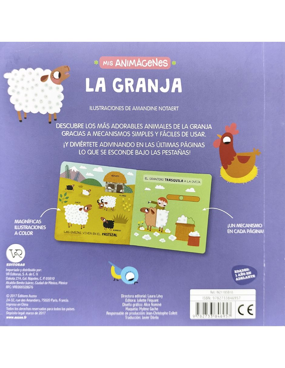 Libro Mis animágenes: la granja de Amandine Notaert 2
