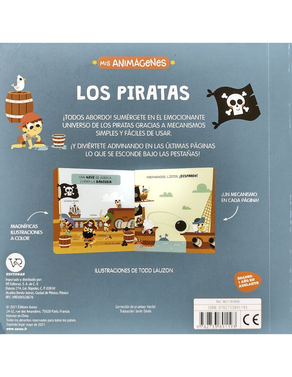 Libro Mis animágenes: los piratas de Todd Lauzon 2