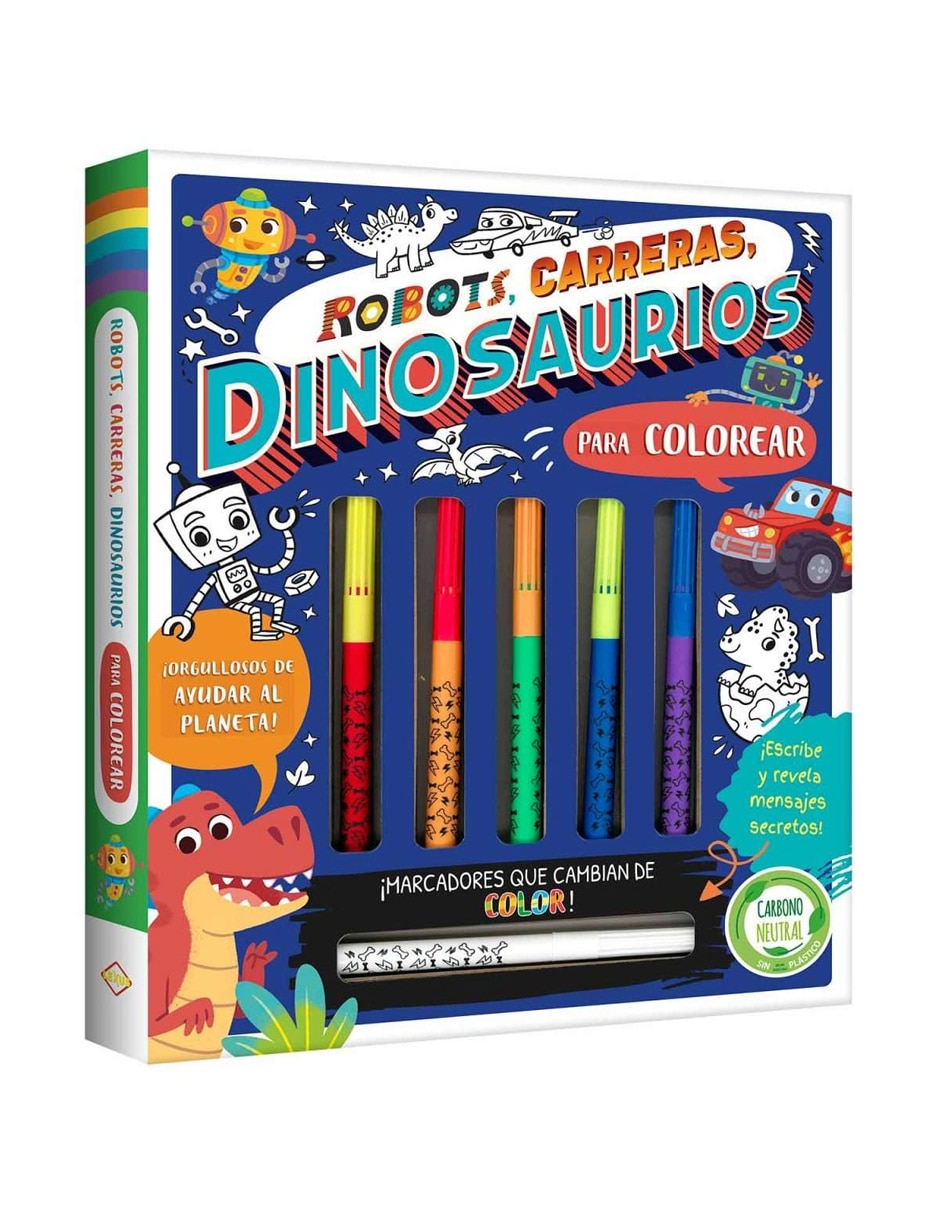Libro Robots, carreras, dinosaurios de Lexus