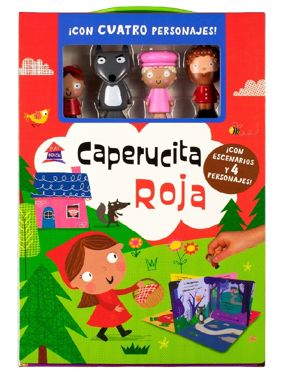 Libro Cuento con figuras playhouse: caperucita roja de Varios