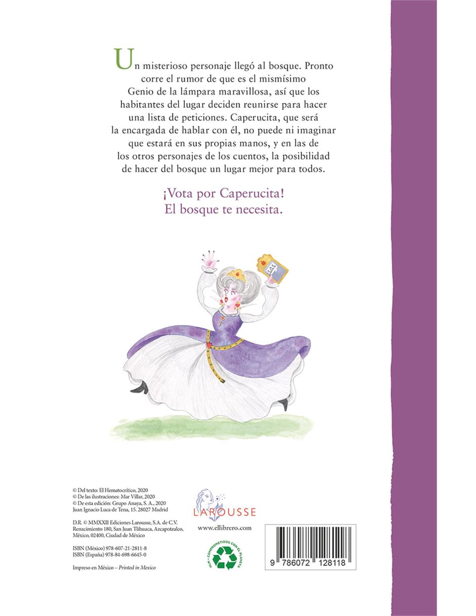 Libro Excelentísima caperucita de López, miguel ángel (el hematocrítico) 2