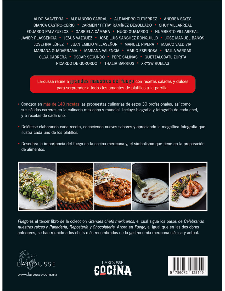 Libro Grandes chefs mexicanos fuego de Ediciones 2