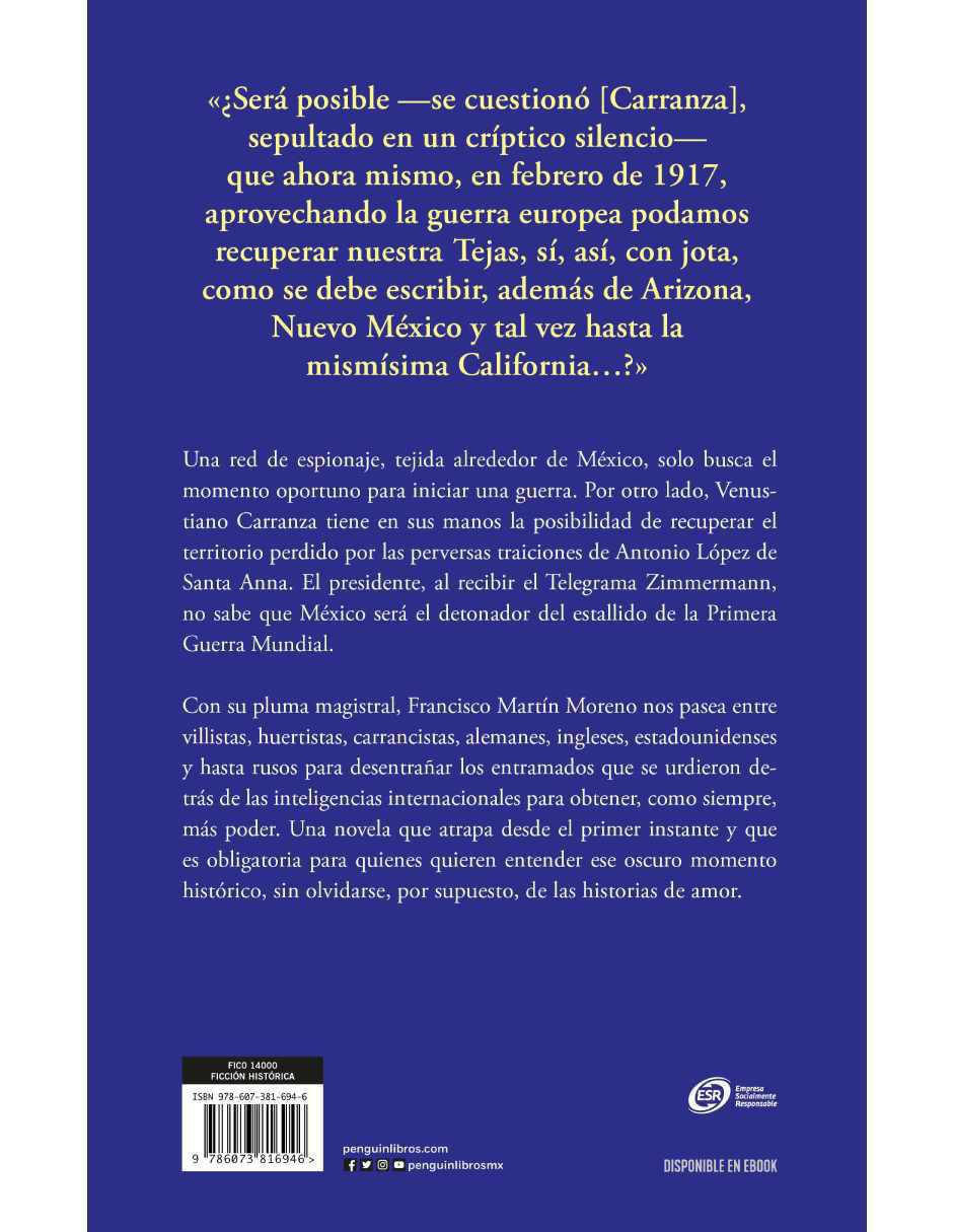 Libro México secreto de Francisco Martín Moreno 2