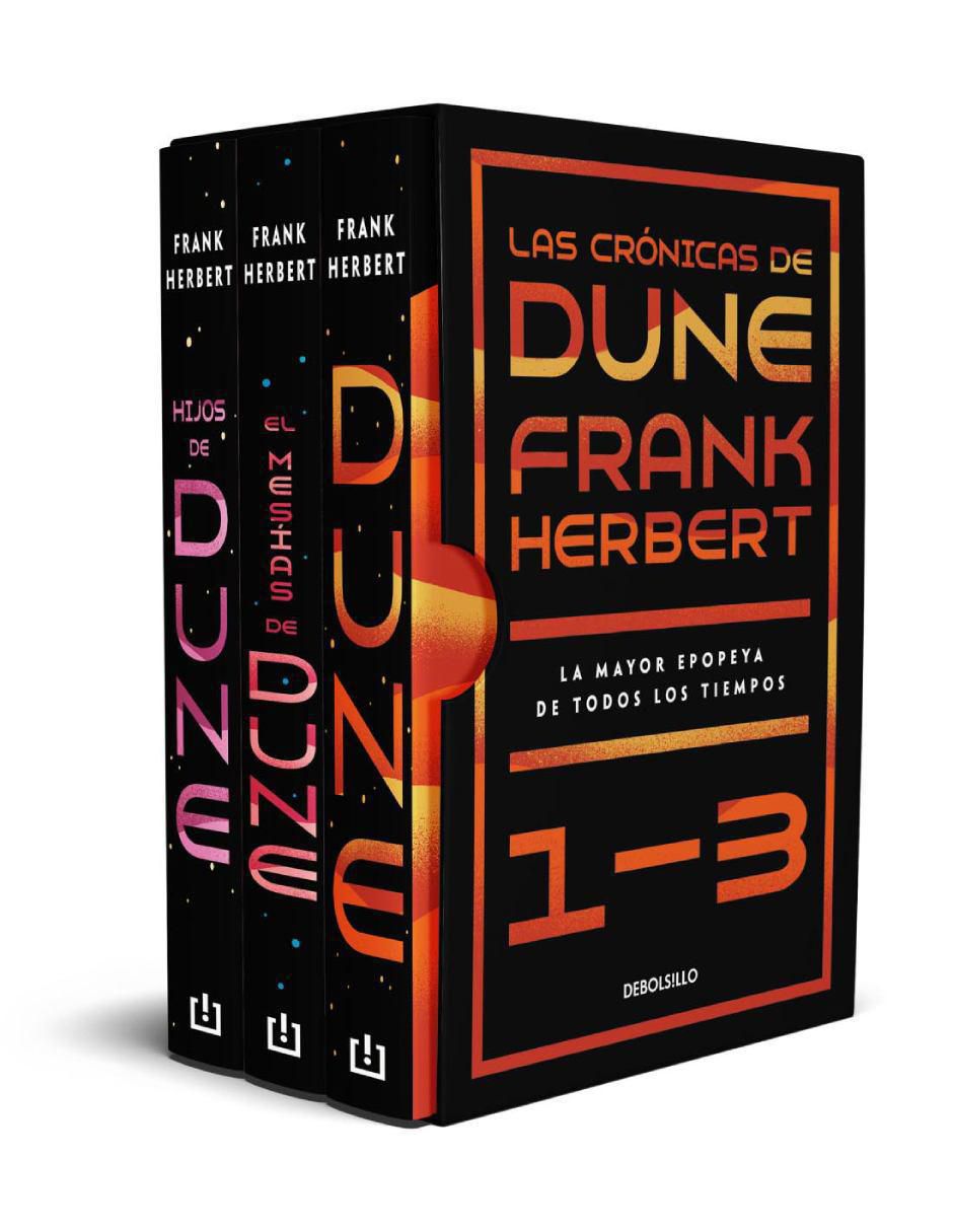Libro Set 3 libros: las crónicas de dune + dune: el mesías de dune + hijos de dune de Frank Herbert