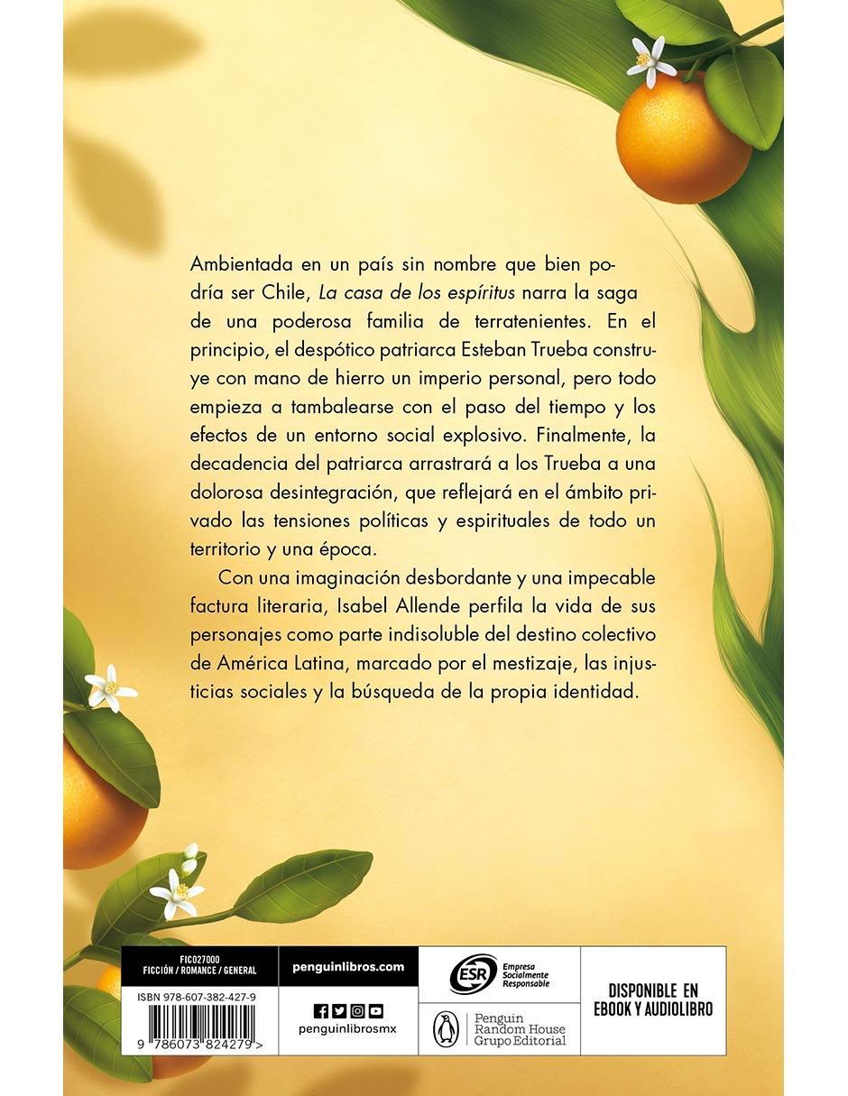 Libro La casa de los espíritus de Isabel Allende 2