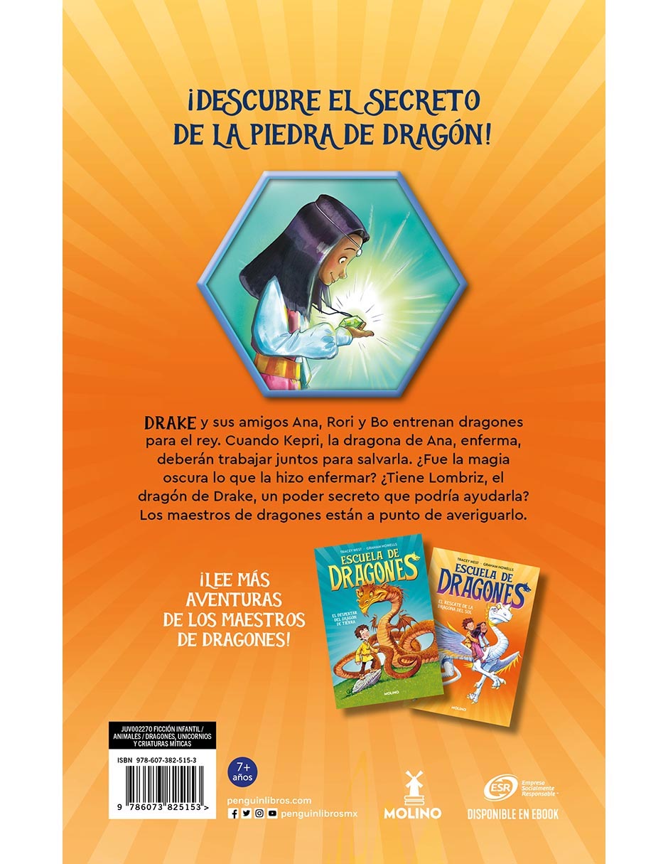 Libro Escuela de dragones 2. rescate de la dragón del sol de Tracey west