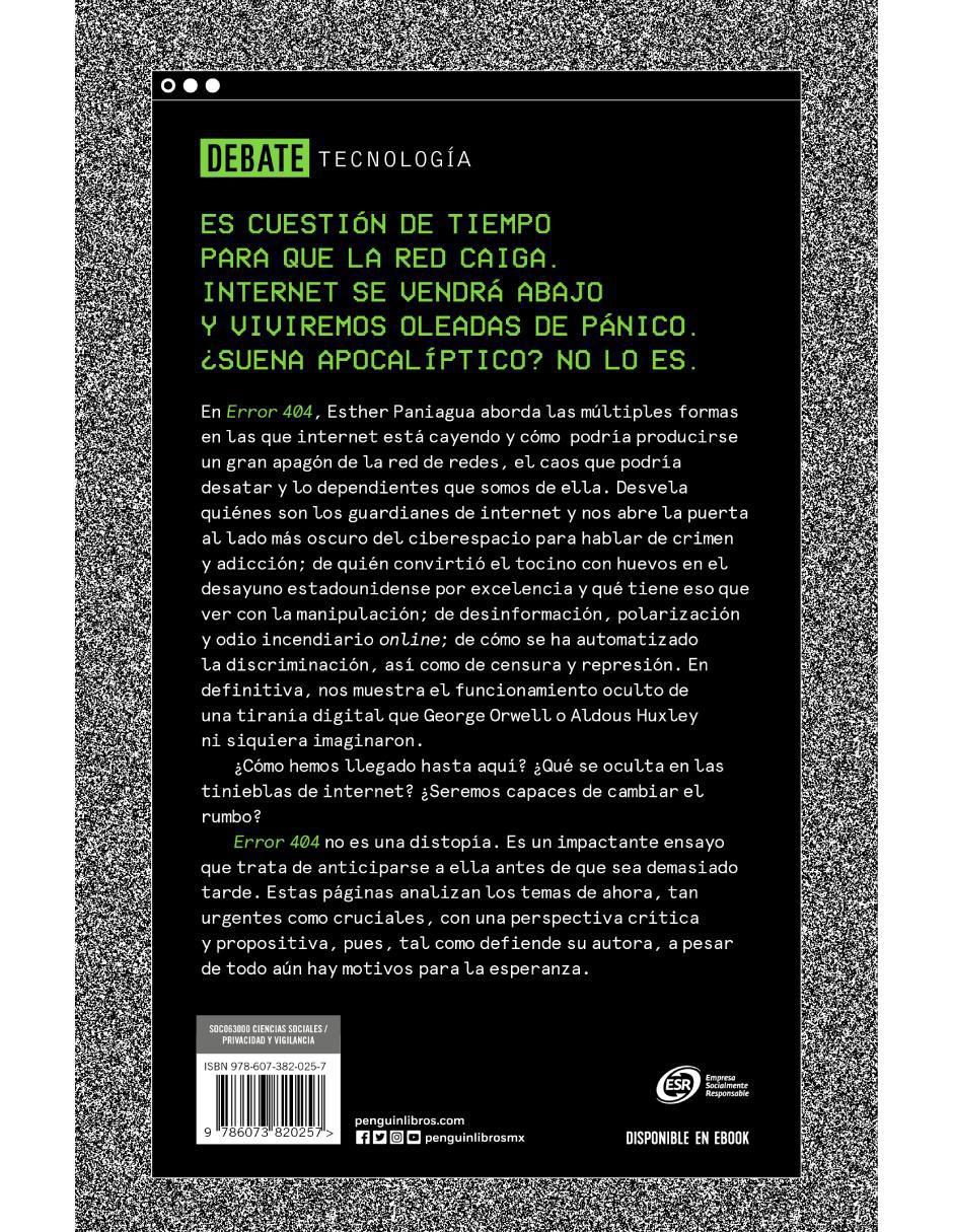 Libro Error 404 de Esther Paniagua 2