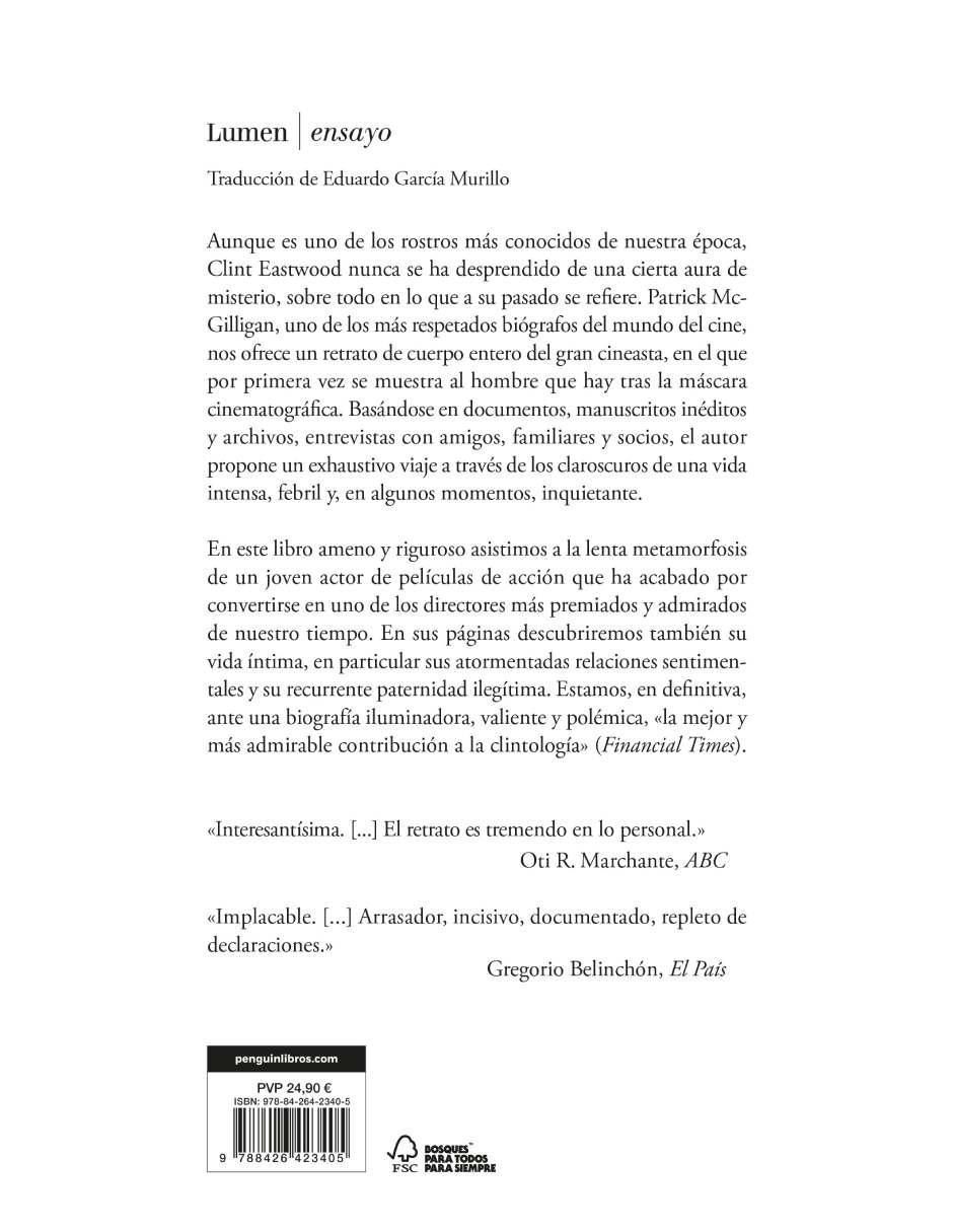 Libro Clint Eastwood. Vida Y Leyenda de Mcgilligan Patrick 2