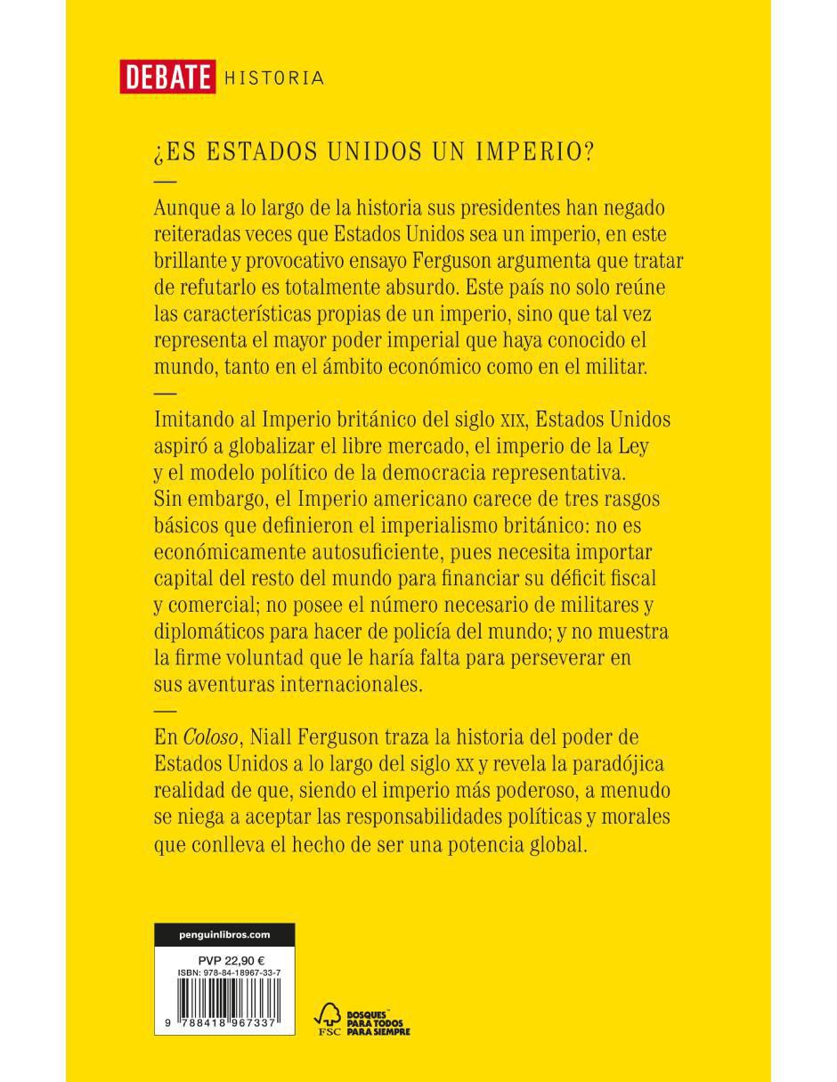 Libro Coloso. Auge Y Decadencia Del Imperio Americano de Ferguson Niall 2