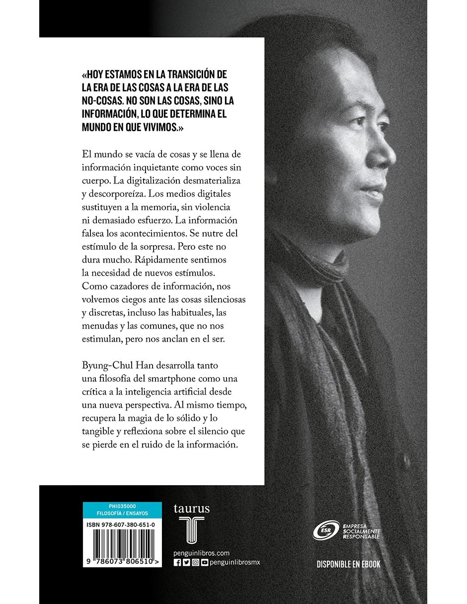 Libro No-cosas de Byung-Chul Han 2