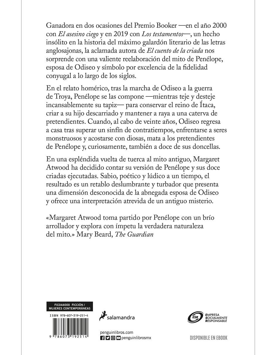 Libro Penélope y Las Doce Criadas de Margaret Atwood 2