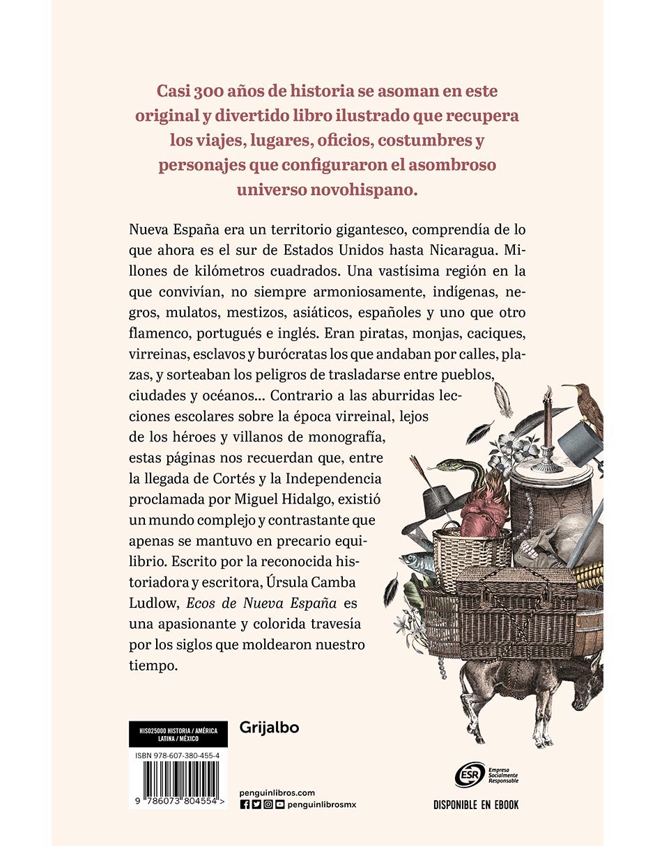 Libro Ecos de nueva españa de Úrsula Camba Ludlow 2