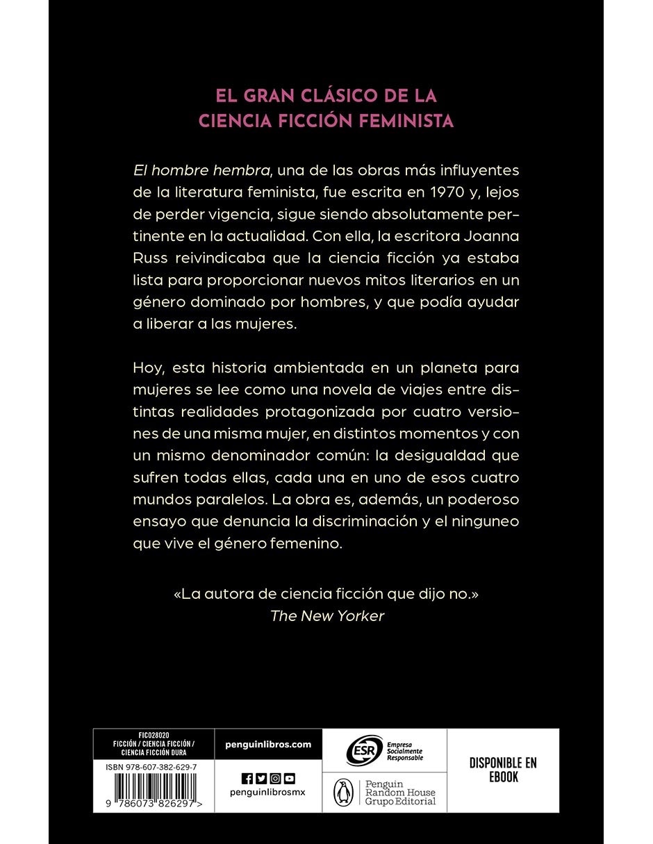 Libro El Hombre Hembra de Joanna Russ 2