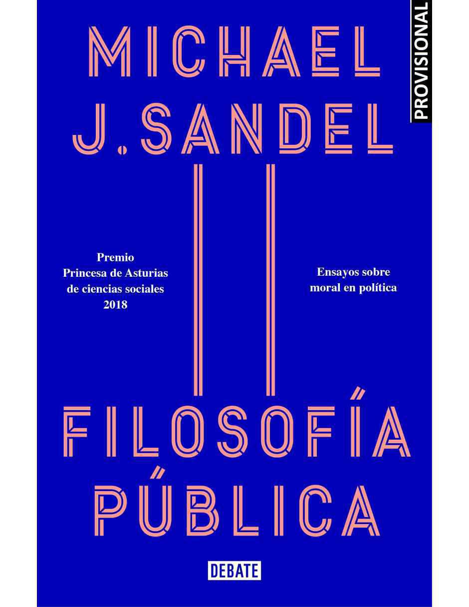 Libro Filosofía pública de Sandel, Michael J 1