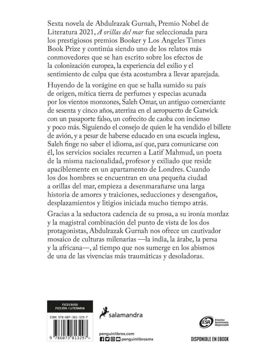 Libro A orillas del mar de Abdulrazak Gurnah 2