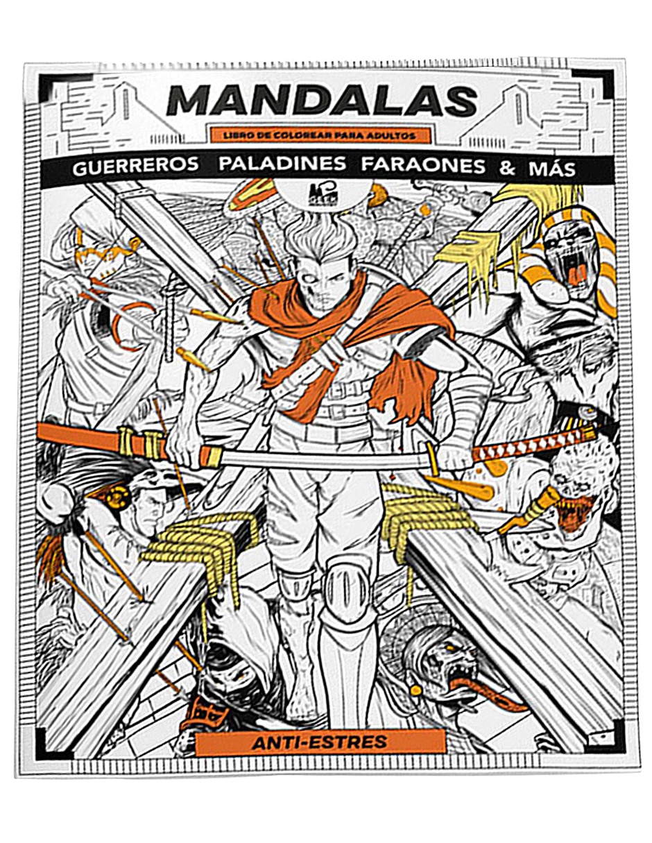 Mandalas Libro de Colorear para Adultos: Guerreros, Paladines, Faraones y  Más