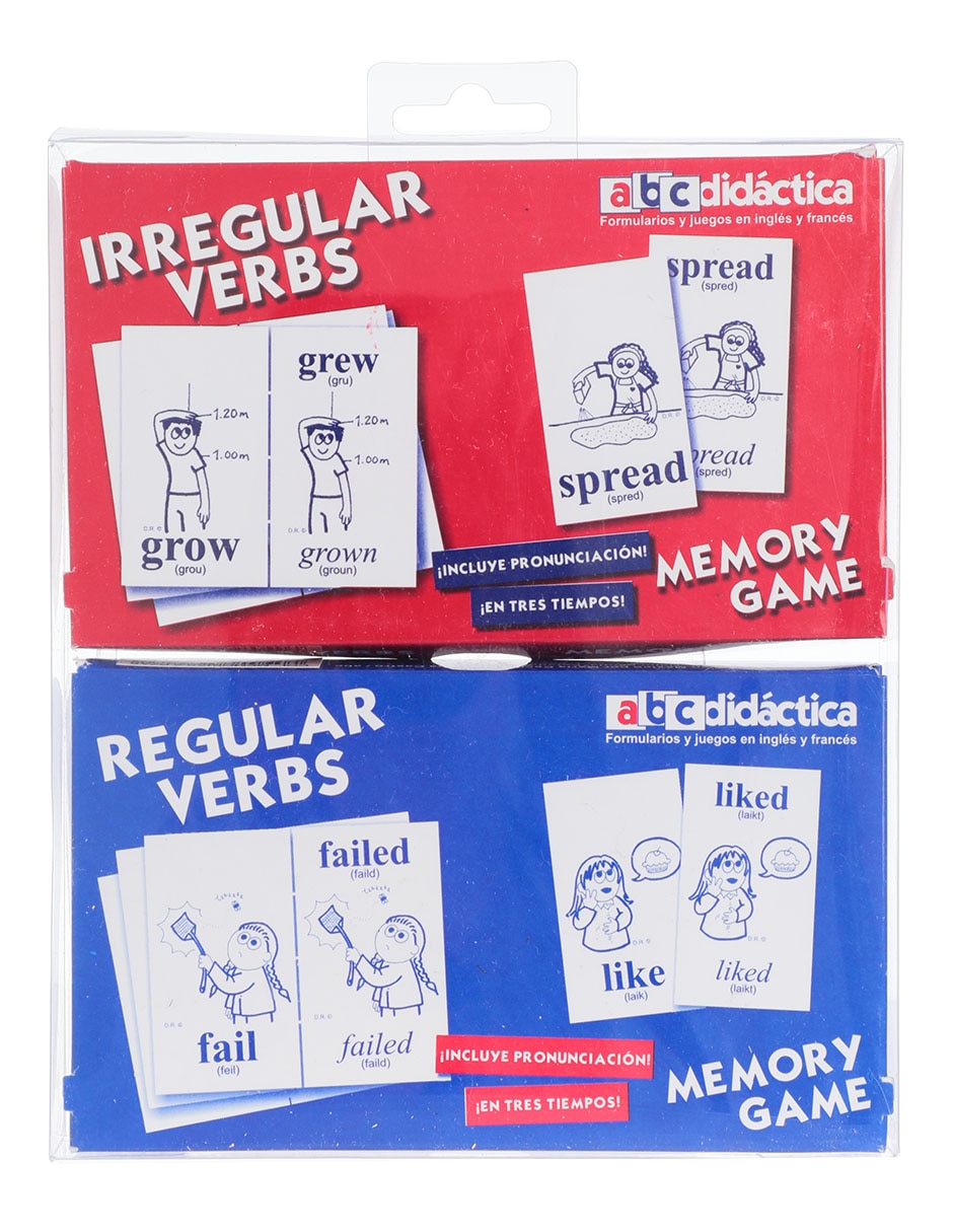 Colección Memorias De Verbos En Inglés 7