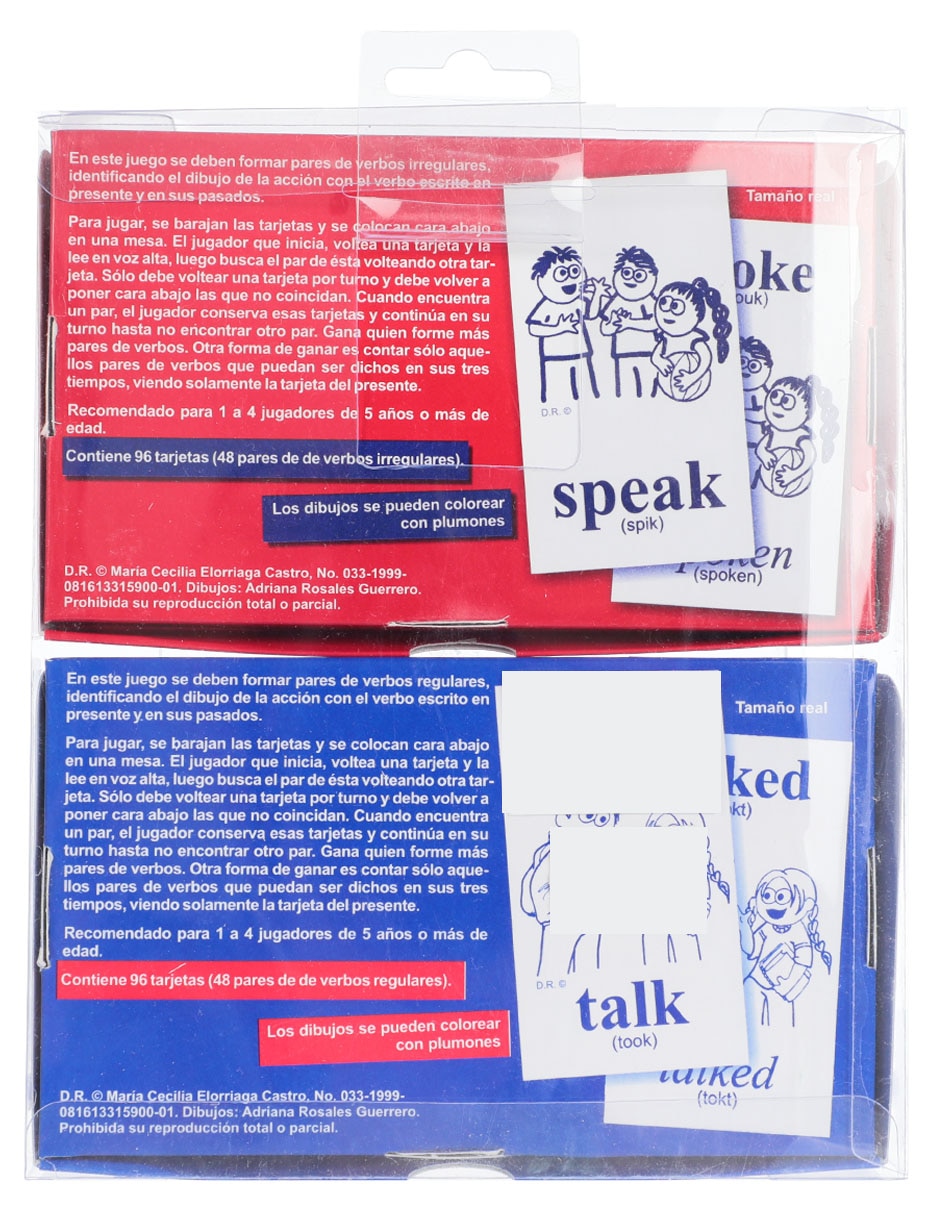 Colección Memorias De Verbos En Inglés 9