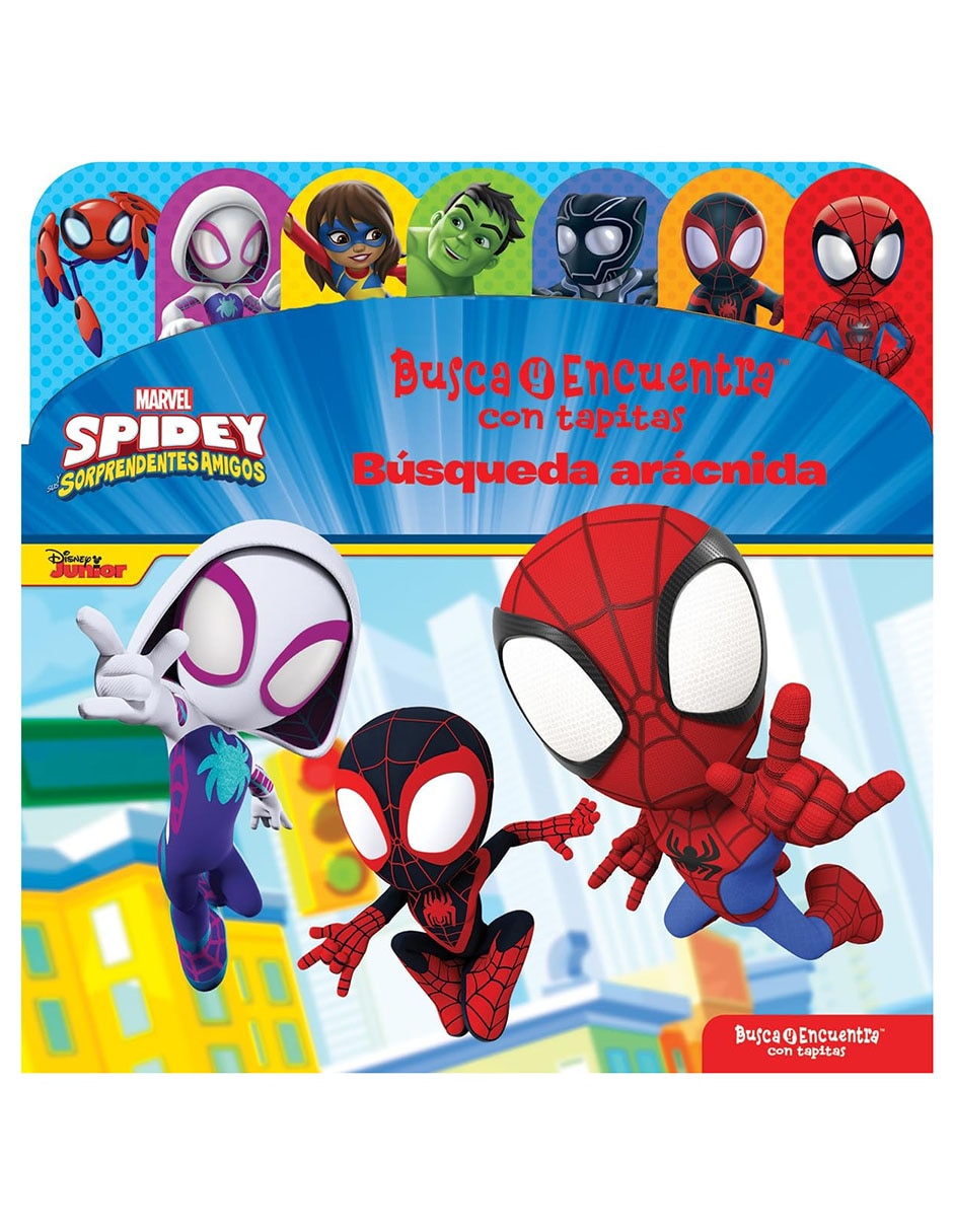 Spidey busca y encuentra con tapitas de Spidey y sus increibles amigos  Disney Marvel