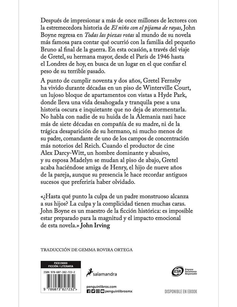 Libro Todas las piezas rotas de John Boyne 2