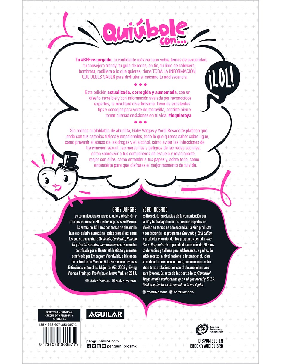 Libro Quiúbole con... edición reloaded de Gaby Vargas y Yordi Rosado 2