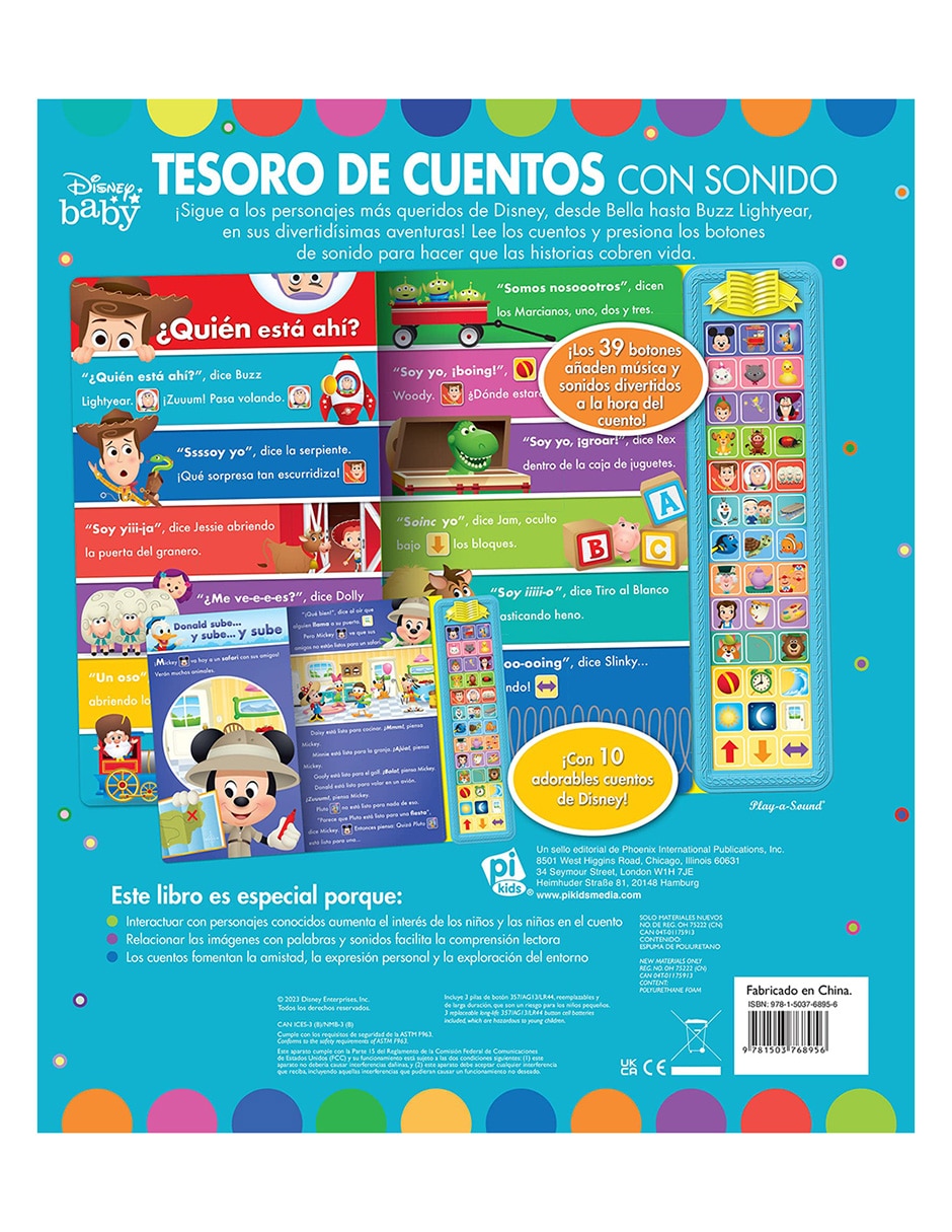 Libro Tesoro de cuentos con sonido de Disney Baby 2