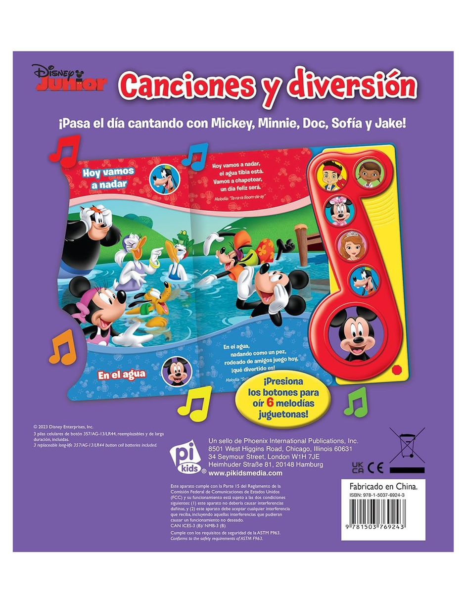 Libro Mickey y sus amigos canciones y diversión de Mickey y sus amigos