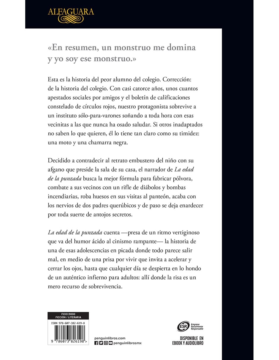Libro La edad de la punzada de Xavier Velasco 2