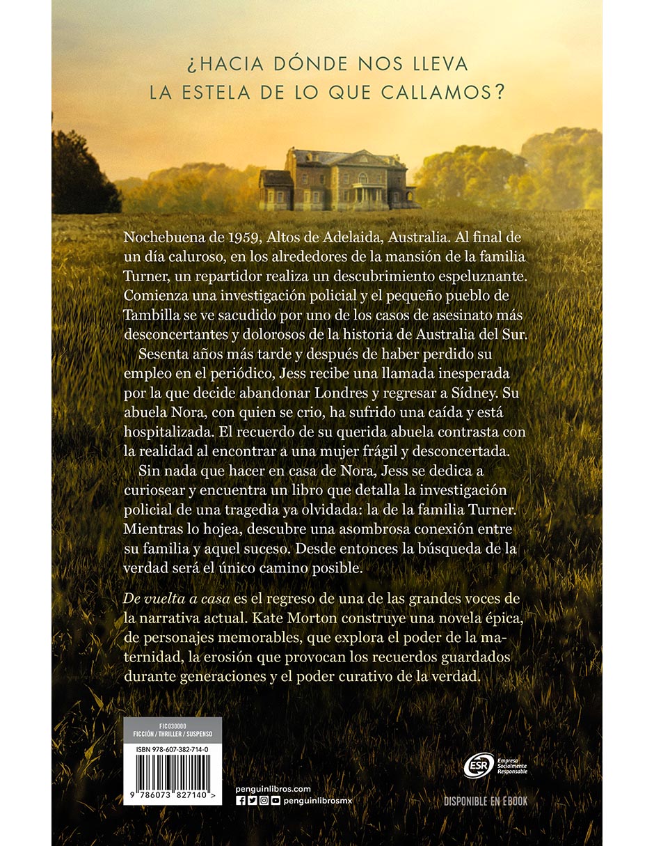 Libro De vuelta a casa de Kate Morton 2
