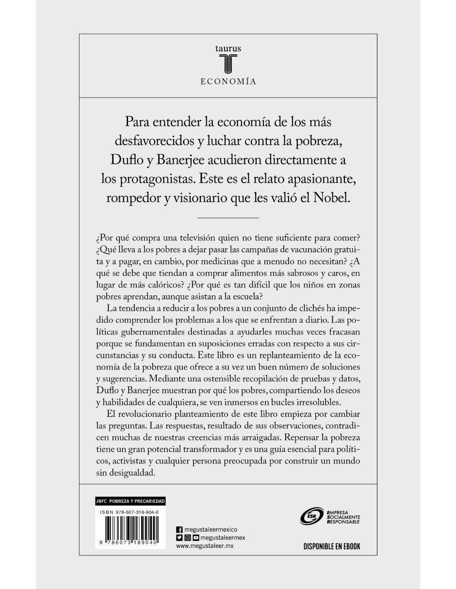 Libro Repensar la pobreza de Esther Duflo / Abhijit Banerjee 2