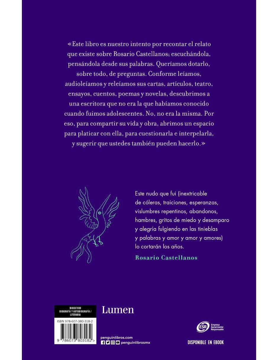 Libro Rosario Castellanos Materia que arde de Verónica Gerber Bicecci / Sara Uribe 2