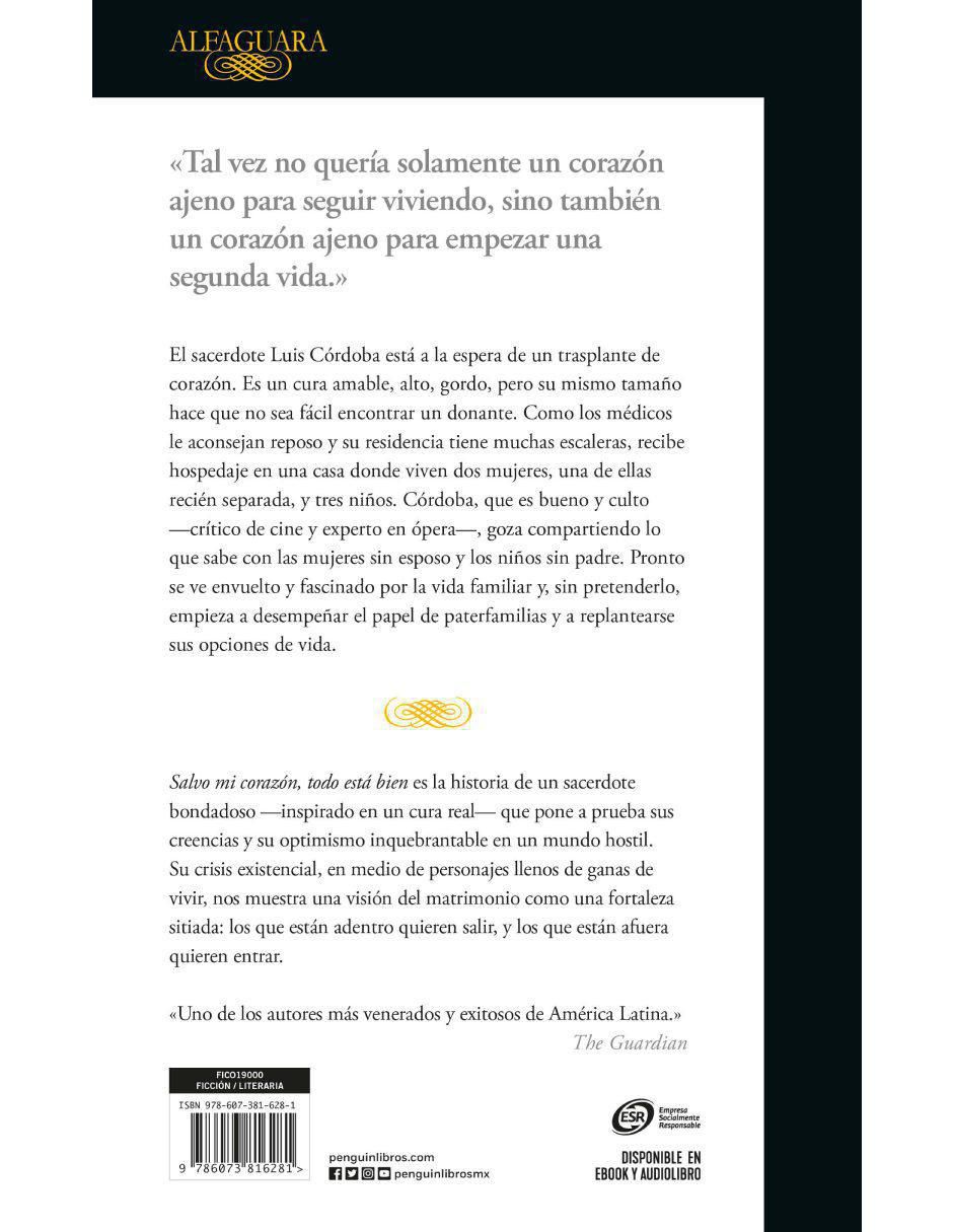 Libro Salvo mi corazón, todo está bien de Héctor Abad Faciolince 2