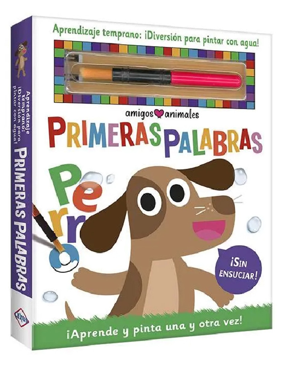 Libro Primeras palabras diversión para pintar con agua de Libro Primeras palabras diversión para pintar con agua de