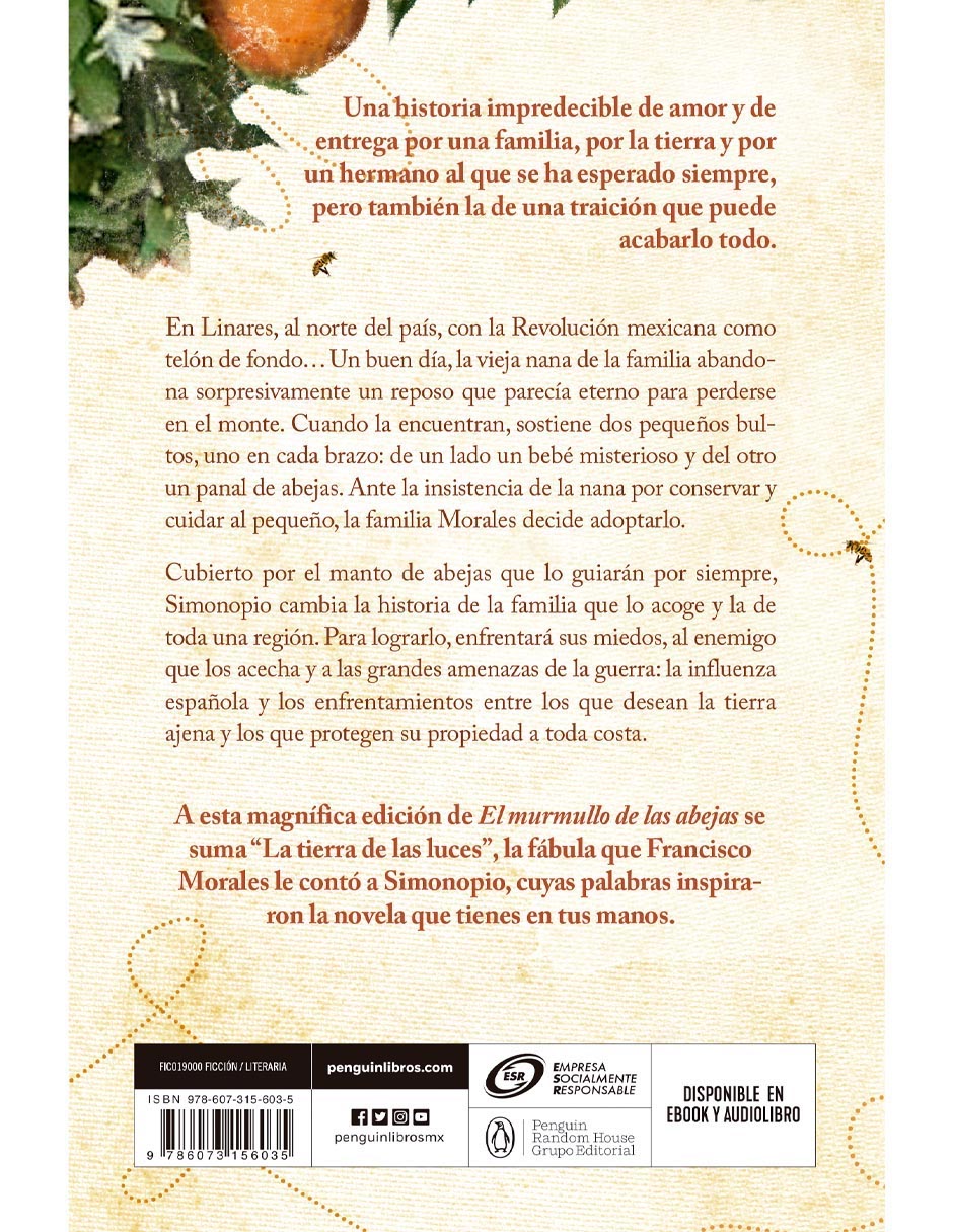 Libro El murmullo de las abejas de Sofía Segovia 2